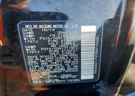 2015 Nissan Juke S from USA, damaged, VIN JN8AF5MR5FT500465
